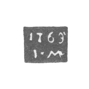 Claymo of an unknown probe Galic - I-M initials - 1769.
