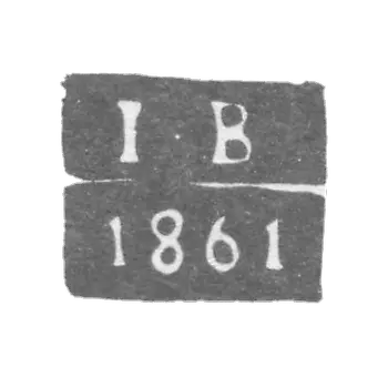 The brand of an unknown Leningrad probe is the I-B initials of 1861.