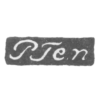 艺术家魏尔纳斯保罗·马格努斯的签名 -列宁格勒 - 首字母是“P Ten”。
