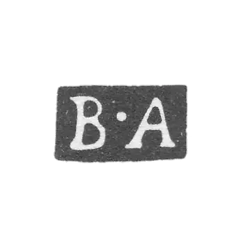 Клеймо неизвестного пробирного мастера Москвы - инициалы "В-А" - 1760-1794 гг.