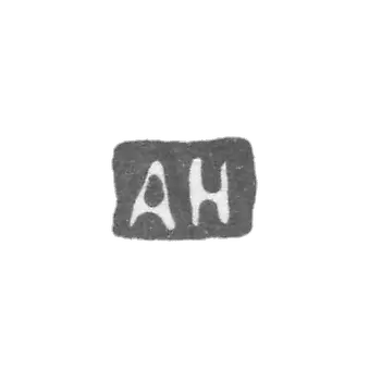 The stigma of the master Holstrom August Wilhelm (Holstrom August Wilhelm) - Leningrad - initials "AN"