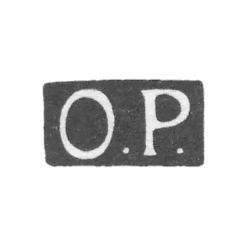 Claymo Master Pettelius Otto Reinhold - Leningrad - initials "O.P."