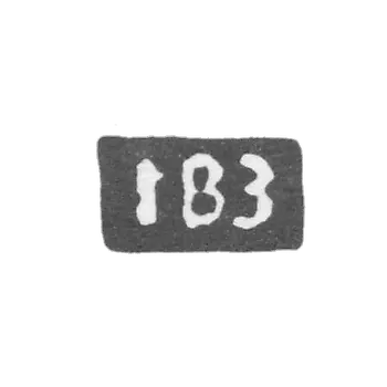 Клеймо неизвестного мастера Костромы - инициалы "IВЗ" - 1746 г.