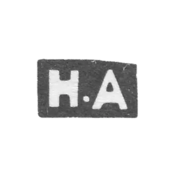 The stigma of the master Alekseev Nikolay Vasilievich - Moscow - initials "N.A" - 1885 - the beginning of the 20th century