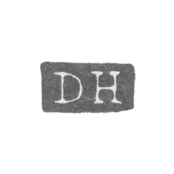The mark of the master Heikkinen Daniel Edward - Leningrad - initials "DH"