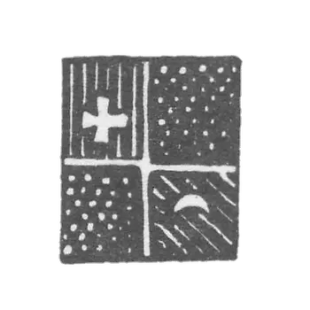 City Claymo Costrom 1813-1831 "The cross and the floorboard divided into four parts."