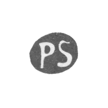 彼得·施瓦特大师的印章 - 里加 - 首字母“PS” - 1763年。