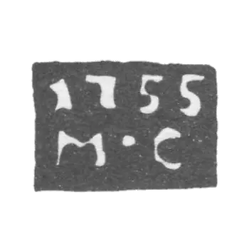 Claymo 探针大师亚罗斯拉瓦 - 迈哈伊尔·塞雷布雷尼察 - 缩写 M-C - 1735-1766。