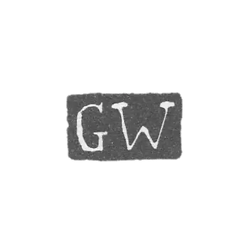克雷莫大师维希曼·戈特弗里德 - 列宁格勒 - “GW”的首字母