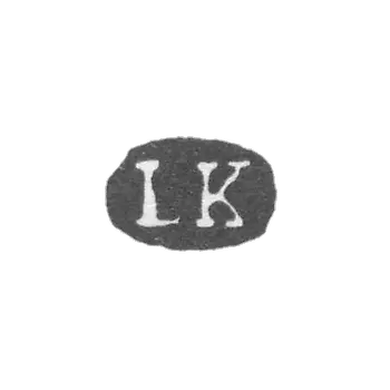 列宁格勒未知大师的克莱莫 - 首字母“LK” - 1869年.