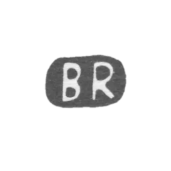 Claymo of unknown master Riga, initials of BR, 1919-1940.