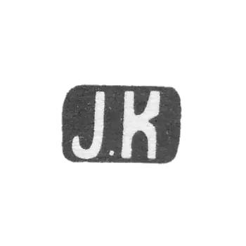 Claymo of unknown master Leningrad - initials of J.K. - 1896.
