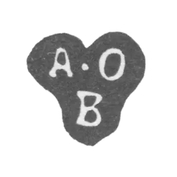 Клеймо неизвестного альдерман Москвы - инициалы "А-О В" - 1777-1789 гг.