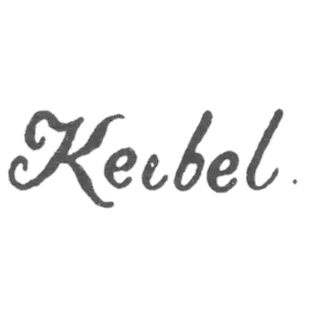 克莱莫大师凯贝尔·奥托·萨缪尔 - 列宁格勒 - “Keibel”的首字母