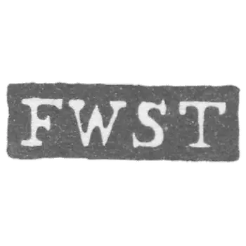 克莱莫大师温纳斯特姆·奥洛夫 弗雷德里克 - 列宁格勒 - “FWST”的首字母