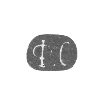 Claymo of an unknown master Leningrad - initials F.C. - 1864-1908.