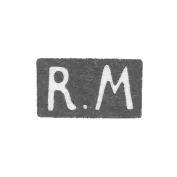 Claymo of unknown master Riga, initials of R.M, 1919-1940.