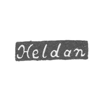 Klemo Master Heldan Anders - Leningrad - initials of Heldan