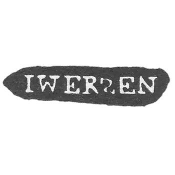 克莱莫大师伊弗森·安东·克里斯蒂安 - 列宁格勒 - “IWERSEN”的首字母