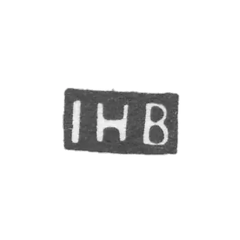 The stigma of the master Blom Johann Genrik - Leningrad - initials "IHB"