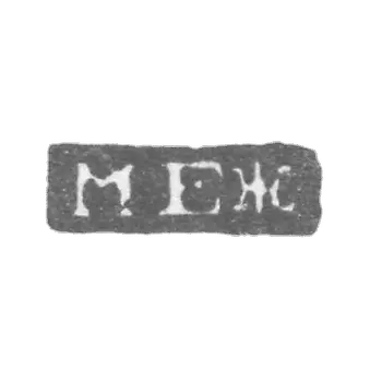 Claymo of an unknown master Leningrad is the initials of the MW, 1825.