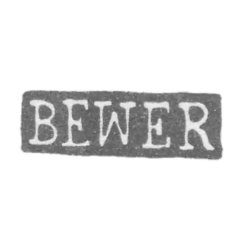 贝弗特大师 约翰·赫尔曼 - 列宁格勒 - 首字母“BEWER”