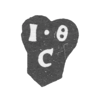 1780 年,莫斯科未知大师的克莱莫 - “I-F C”号首字母.