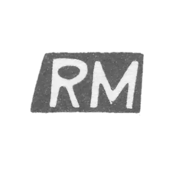 The stigma of the unknown master Tallinn - initials "RM" - 1924-1940.