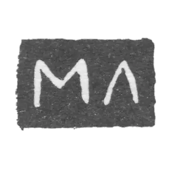 Claymo of an unknown master Yaroslav - initials of the ML - 1752.