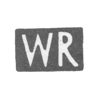 The stigma of the master Reinhard Wilhelm - Tallinn - initials "WR" - 1858