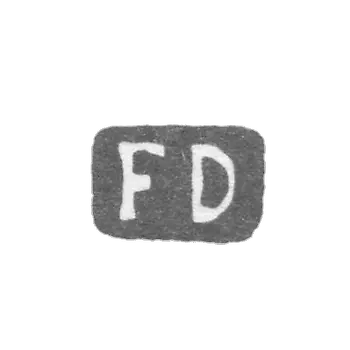 克雷莫大师德雷森 约翰·弗里德里希 - 列宁格勒 - “FD”的首字母