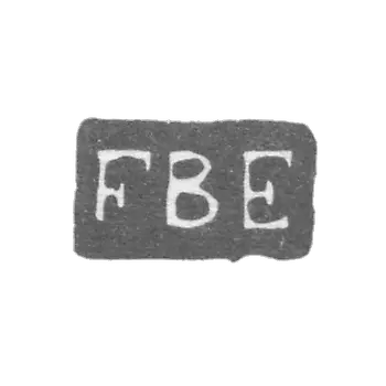 Claymo of unknown master Leningrad - initials FBE - 1797-1800.