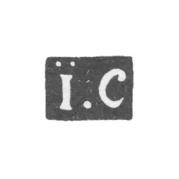 Claymo of an unknown master of Moscow - initials I.C - 1846-1848.