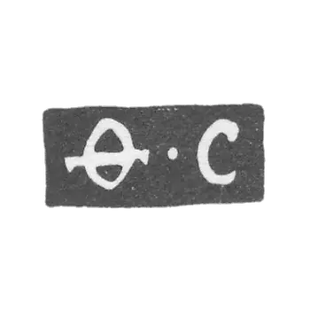 Claymo, unknown master Novgorod, initials F-C, 1758.