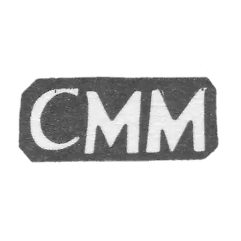 Claymo Master Muring Christian Mathias - Tallin - initials CMM - 1742-1787.