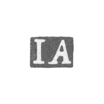 Клеймо неизвестного мастера Москвы - инициалы "IA" - 1830-е гг.
