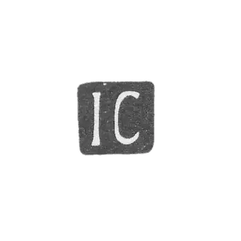 Claymo of an unknown master of Odessa - initials of IC - 1873.