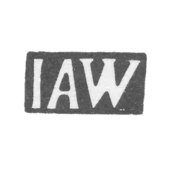 维吉伦大师 约翰·安德烈亚斯 - 哈普萨拉 - 1824年《IAW》首字母.