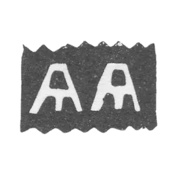 Claymo of the unknown master of Moscow - the initials of the "I am" - the middle of the 18th century