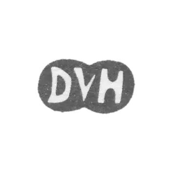 The stigma of the master Hefken Daniel Ulrich - Riga - the initials "DVH" - 1711-1738.