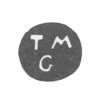 大师 Gennerup Terkel Mattias 的耻辱 - 里加 - 缩写为“TMG” - 1754-1774年。