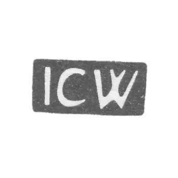 The stigma of the master Vikhman Johann Karl - Riga - initials "ICW" - 1797