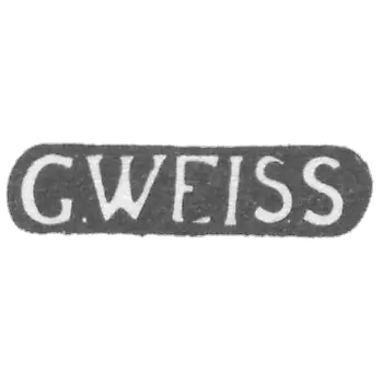 Claymo Master Weis Gustav - Tallin - G.WEISS - 1791-1818.