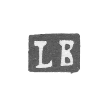 Claymo of unknown master Riga, initials LB, 1919-1940.