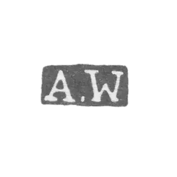 瓦斯坦大师安德斯·亚历山大 - 列宁格勒 - 缩写“ A.W”的污名