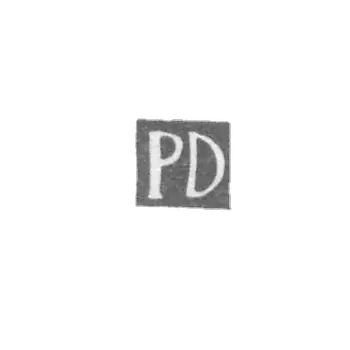 大师Danilevichius Peter（Danilevicius Petrus）的污名-Vilna-首字母“ PD”  -  1682-1697。
