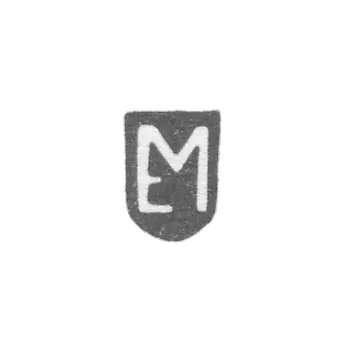 Claymo Master Meyer Evert-Riga - EM initials 1600-1643.