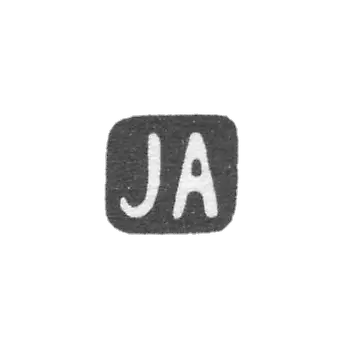 Клеймо мастера Аллениус Иоган - Ленинград - инициалы "JA" - 1898-1908 гг.