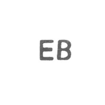 Claymo, unknown master Vilno, initials EB, 1899-1908.