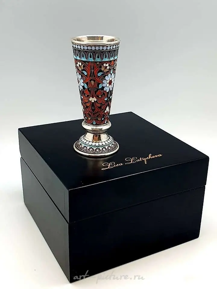 "Silver goblet with enamel by Liza Latysheva." — photo 4